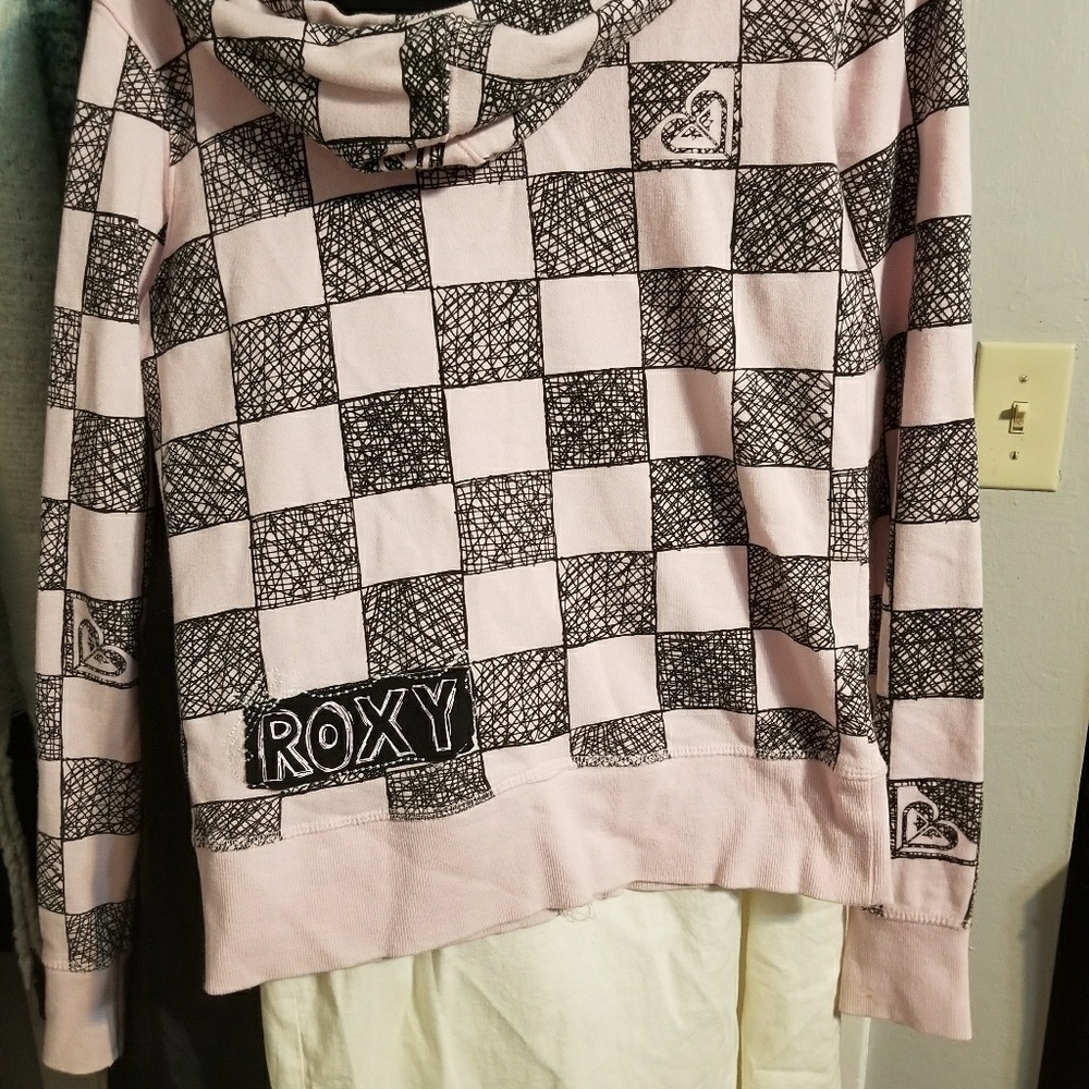 ROXY pink and black hoodie